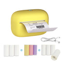 F2 Printer (yellow） + 9 rolls mixed paper