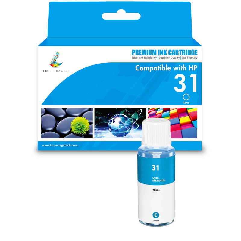 Compatible HP 31 Cyan Ink Cartridge (1VU26AN) - Standard Yield