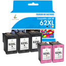 HP Envy 5660 Ink Cartridges - Compatible HP 62 62XL Ink Cartridges (Firmware Safe)