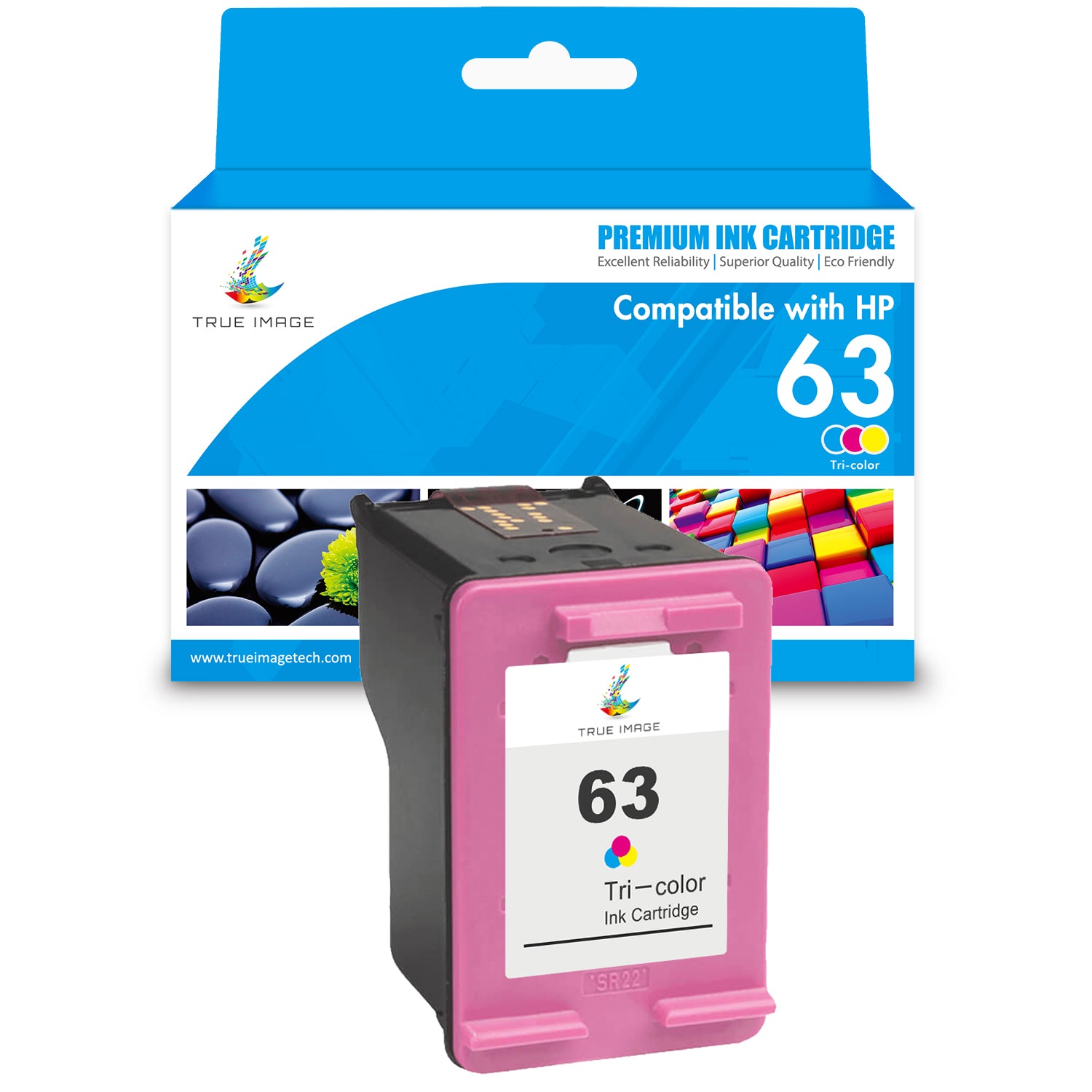 HP 63 Color (Firmware Safe) Ink Cartridg