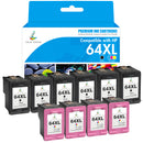 HP Envy Photo 7155 Ink Cartridges - Compatible HP 64 64XL Ink Cartridges (Firmware Safe)