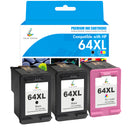 HP Envy Photo 7155 Ink Cartridges - Compatible HP 64 64XL Ink Cartridges (Firmware Safe)