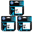 Original HP 67 67XL Ink Cartridge - Works with HP DeskJet 2700 2752e 2755e 2855e 4155e 4255e Envy 6000 6055e