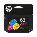 Original HP 68 Tri-Color Ink Cartridge - Works with Envy 6100e, 6500e Series | 7FP20TN