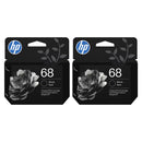 Original HP 68 Black Ink Cartridge - Works with Envy 6100e, 6500e Series | 7FP21TN