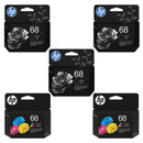 Original HP 68 Ink Cartridges Replace HP Ink 68 68e - Works with Envy 6155e 6555e 6100e 6552e, Deskjet 4355 2955