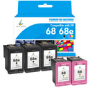 HP ENVY 6555e Ink - Compatible HP 68 Ink Cartridges (Firmware Safe)