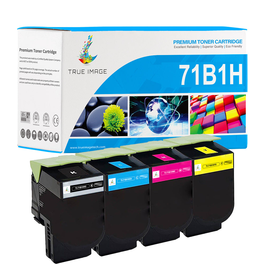 Compatible Lexmark 71B1H Toner Set for C