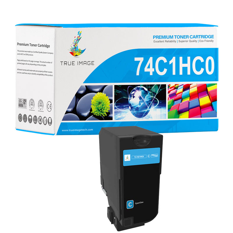 Lexmark 74C1HC0 Cyan Toner Cartridge