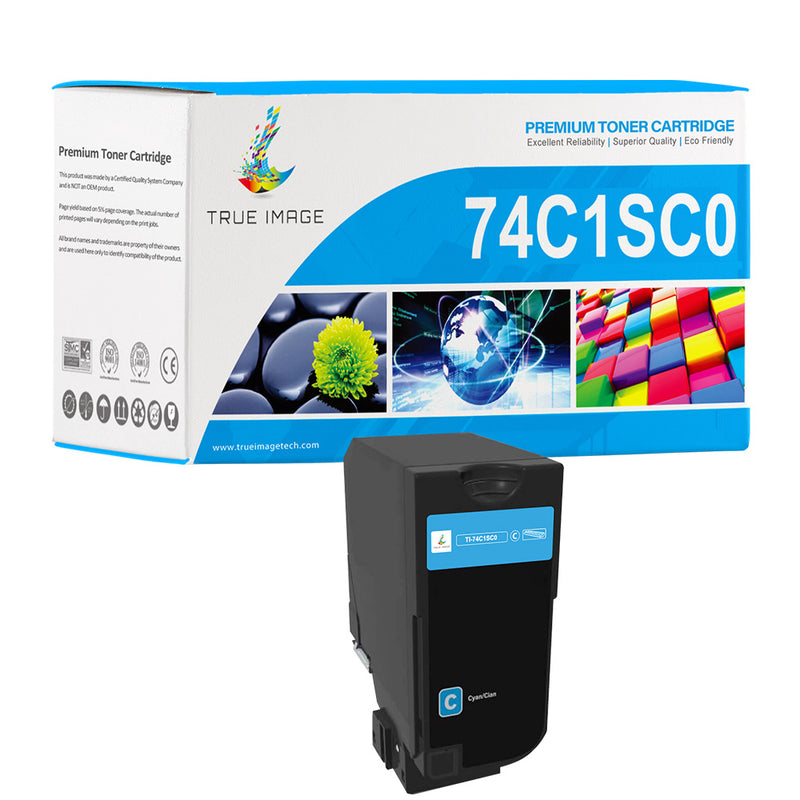 Lexmark 74C1SC0 Cyan Toner Cartridge