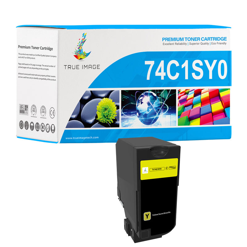 Lexmark 74C1SY0 Yeallow Toner Cartridge