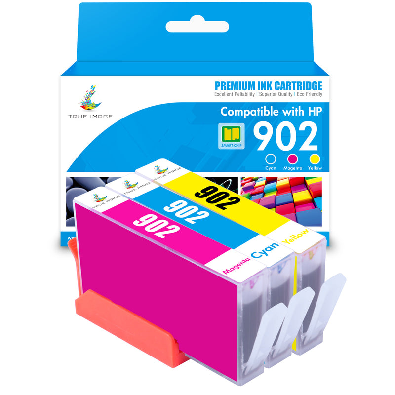 thumbnail interactive-video image 1 of 3-Pack 902XL Color Ink Cartridges For HP Officejet Pro 6960 6968 6970 6975 6978 – Cyan, Magenta, Yellow (Remanufactured) 1 of 2
