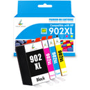 HP 902XL ink cartridges 4-pack