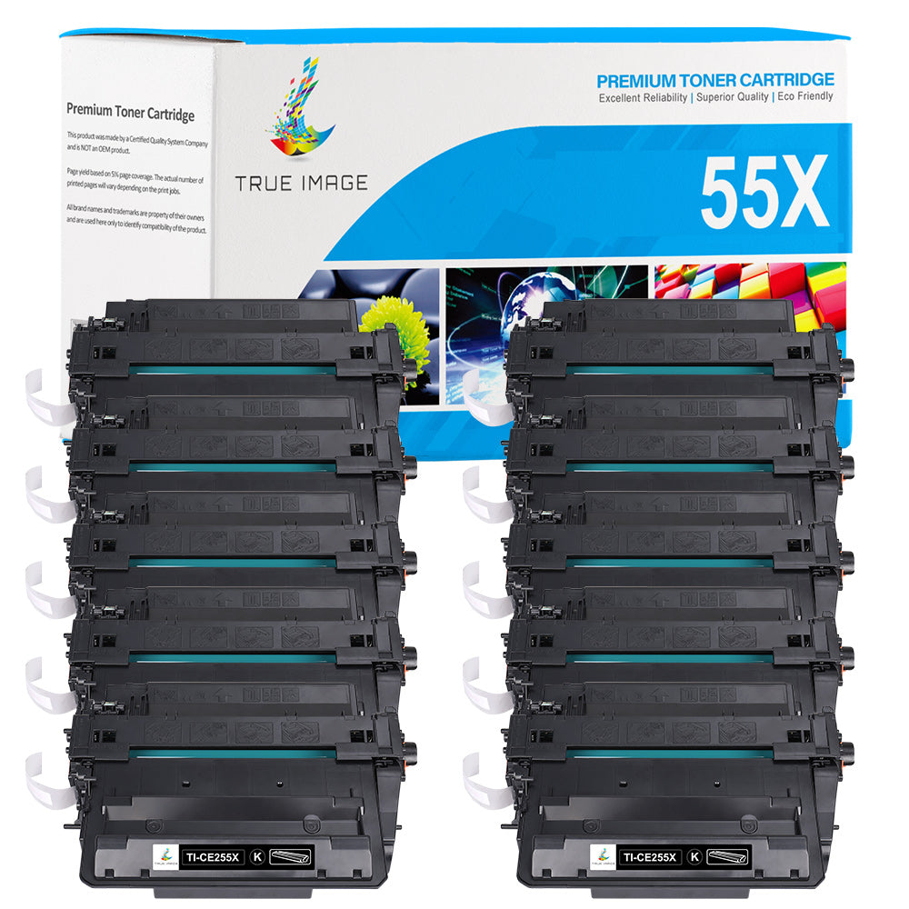 Compatible HP 55X CE255X Black Toner Car