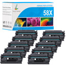HP 58X toner cartridge CF258X 10-pack