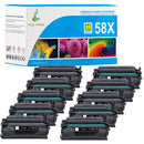 HP 58X toner cartridges 10-pack