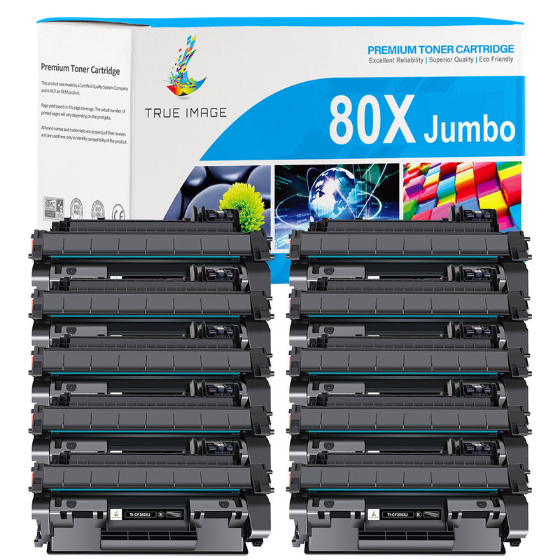 HP 80X jumbo black toner 10 pack