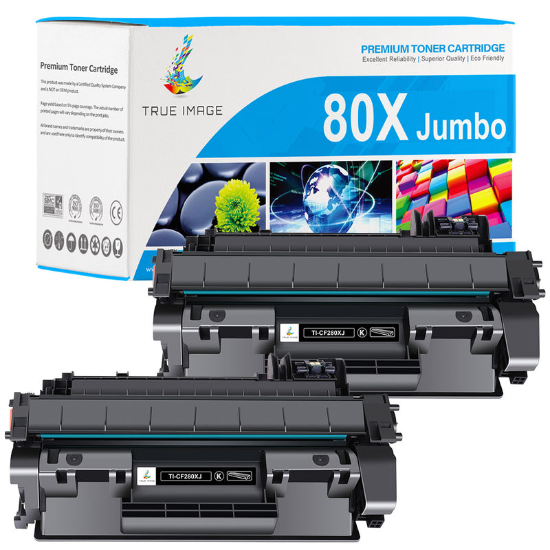 HP 80X jumbo black toner 2 pack