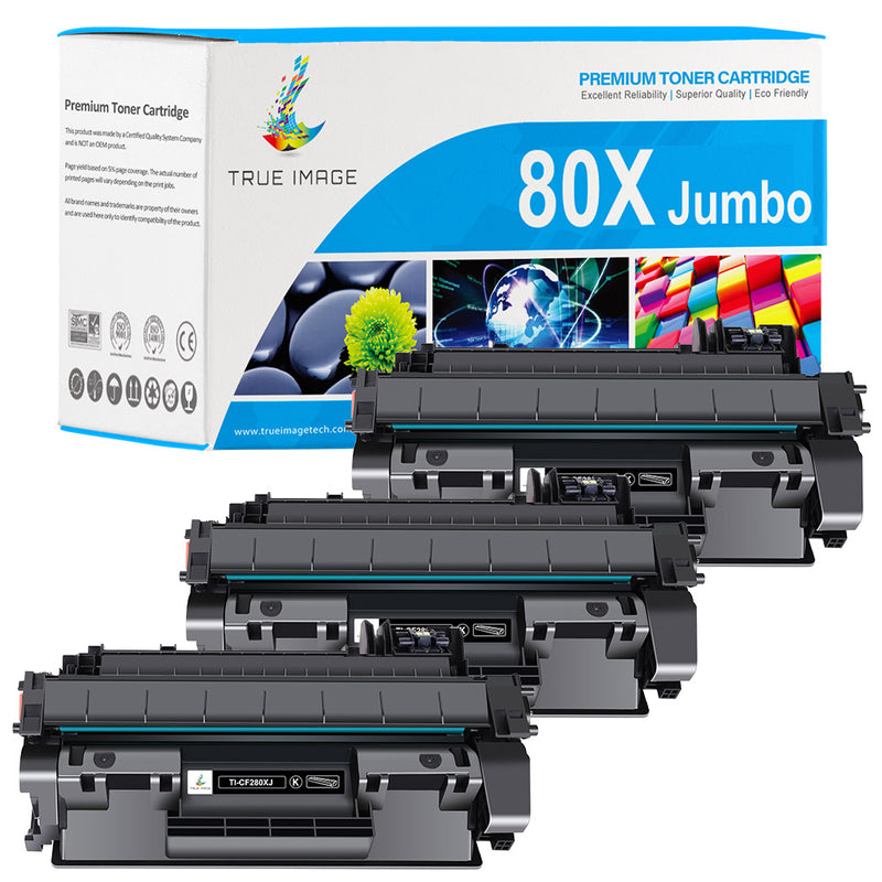 HP 80X jumbo black toner 3 pack