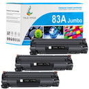 HP 83A jumbo black toner 3 pack