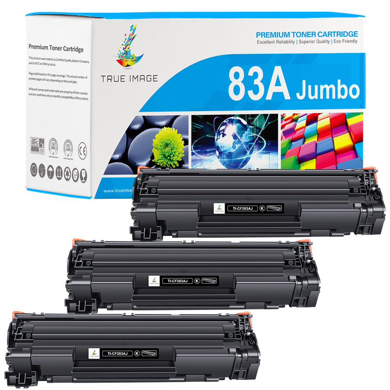 HP 83A jumbo black toner 3 pack