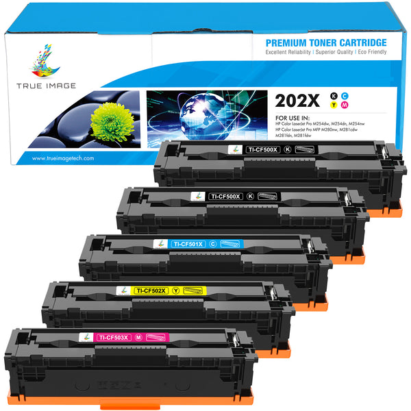 HP 202X Toner Cartridges 5-Pack