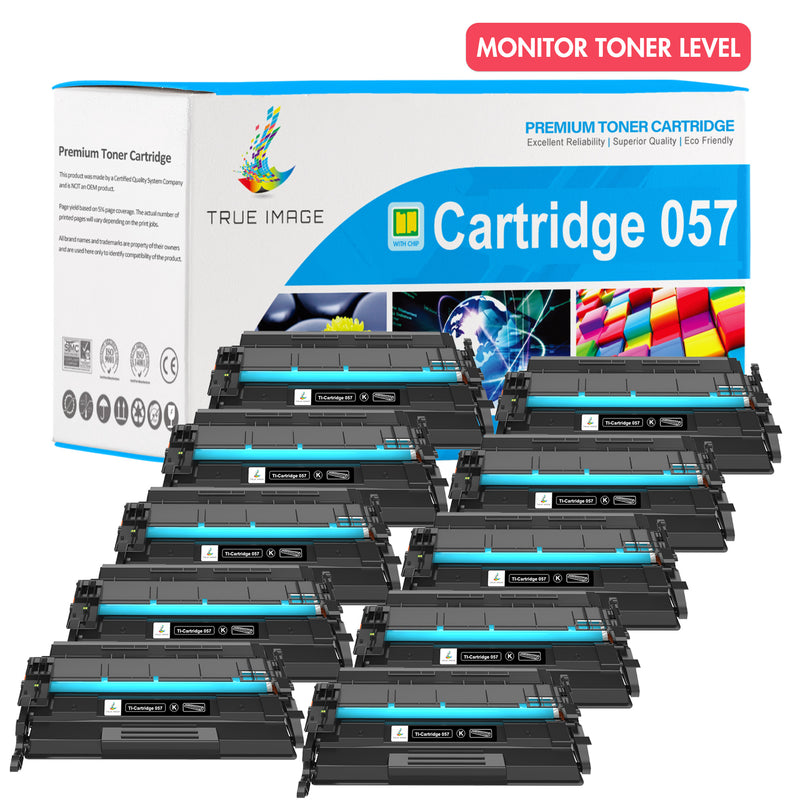 Canon 057 toner cartridge monitor toner level