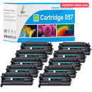 10-Pack Canon 057 toner cartridge monitor toner level