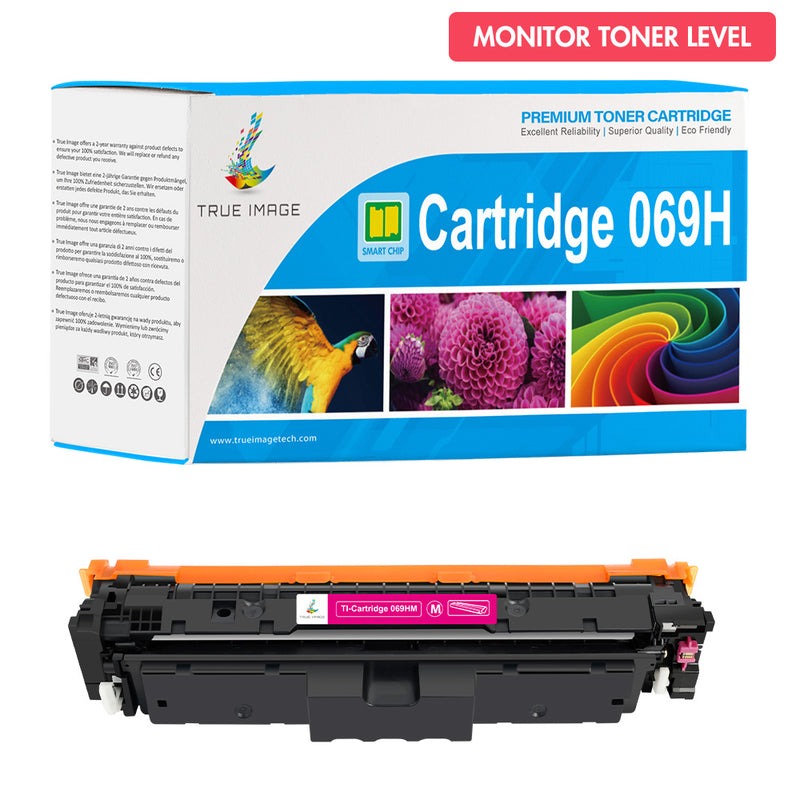 Canon 069H magenta toner cartridge monitor toner level