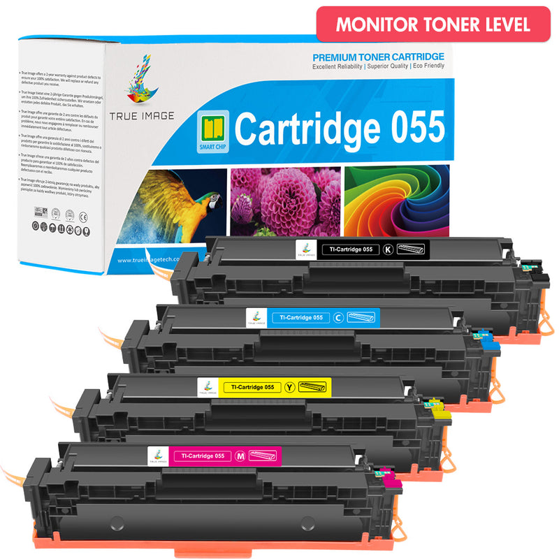 Canon 055 toner cartridge smart chip monitor toner level
