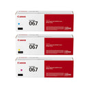 Original Canon 067 067H Yellow, Cyan, Magenta Toner Cartridges