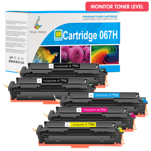 Canon Color ImageCLASS LBP632Cdw Toner - Canon 067/067H Toner Cartridge Set - With Chip