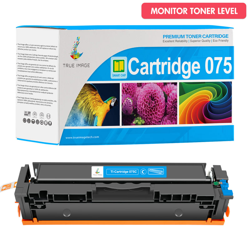 Compatible Canon 075 Cyan Toner Cartridge - With Chip