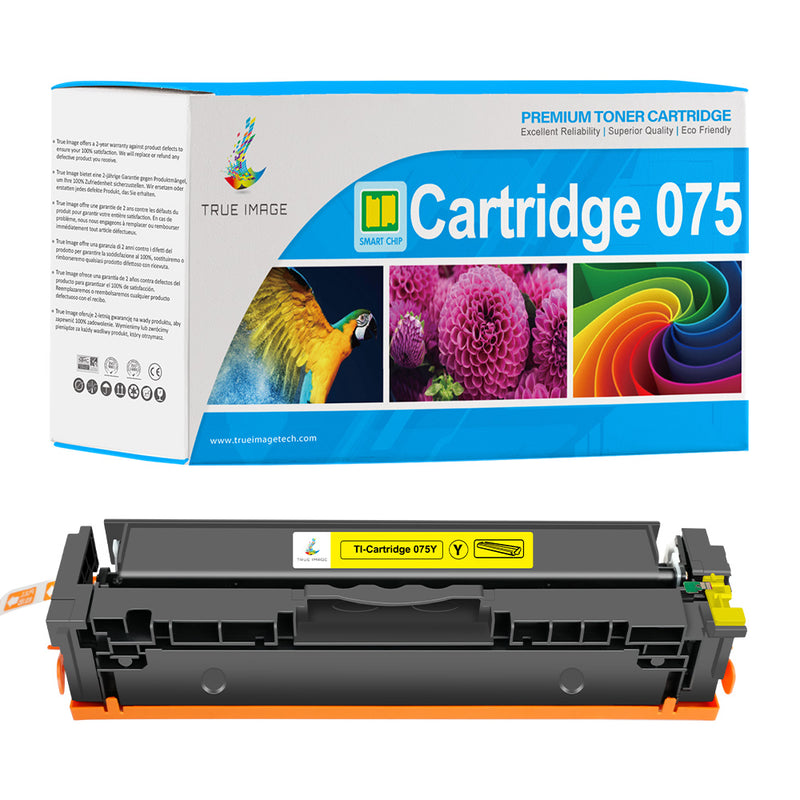 Compatible Canon 075 Yellow Toner Cartridge - With Chip