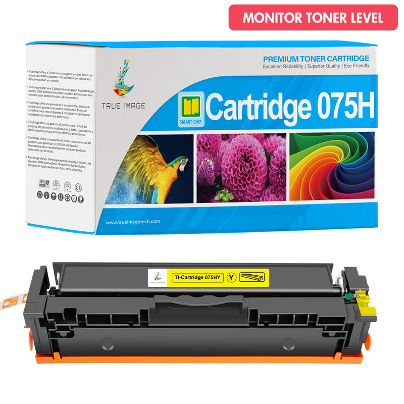 Compatible Canon 075H Yellow Toner Cartridge - With Chip