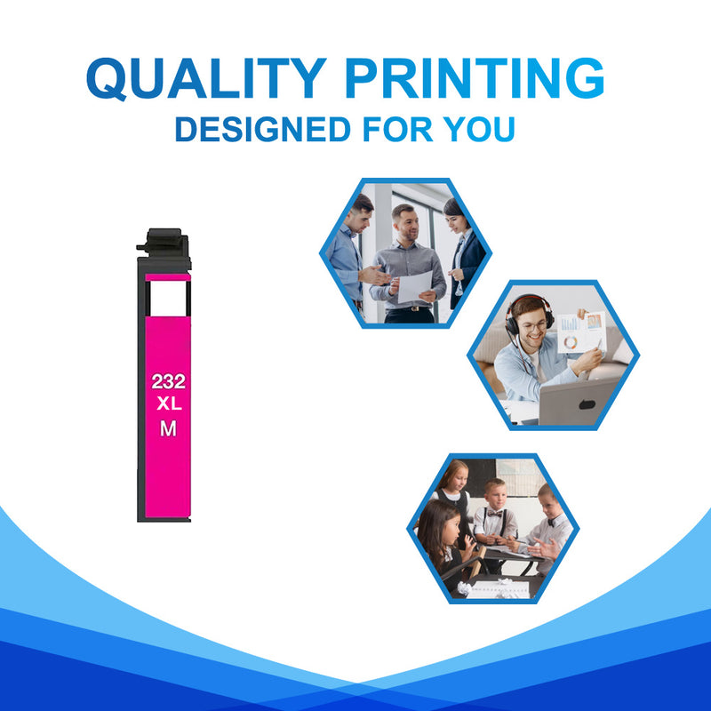 Compatible Epson 232XL Black/Cyan/Yellow/Magenta Ink Cartridge - Single Pack