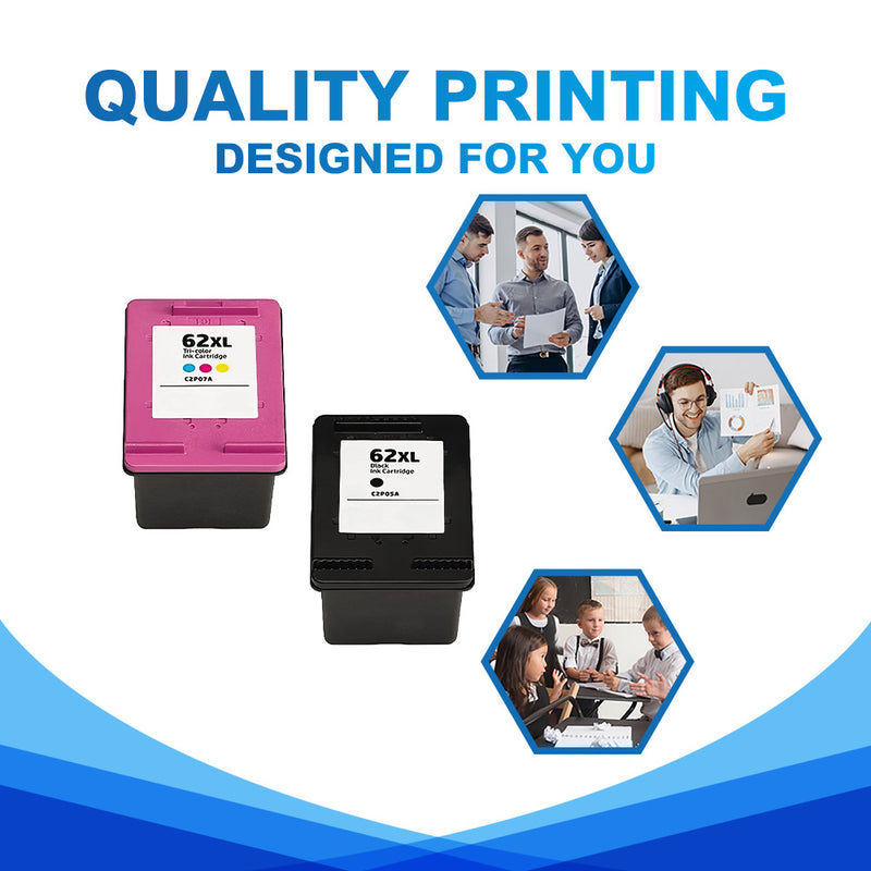 true image compatible HP 62xl ink cartridges