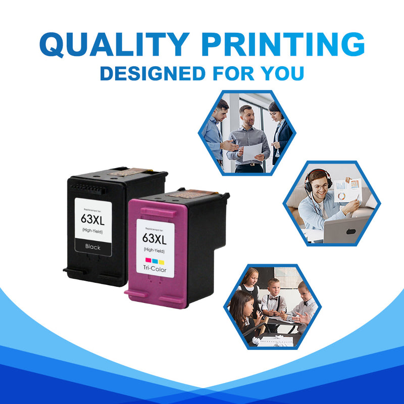 true image compatible HP 63xl ink cartridges