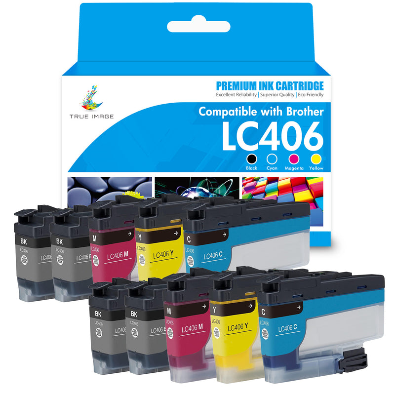 Compatible Brother LC406 LC406XL Ink Cartridge Multi-Pack | With Smart Chip