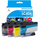 Brother MFC-J5855DW Ink - Compatible Brother LC406/LC406XL Ink Set | With Smart Chip