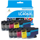 Compatible Brother LC406 LC406XL Ink Cartridge Multi-Pack | With Smart Chip