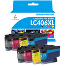 Brother MFC-J5855DW Ink - Compatible Brother LC406/LC406XL Ink Set | With Smart Chip