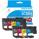 Compatible Brother LC504 Ink Cartridge Set - Standard Yield