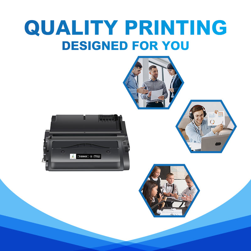 hp 42x black toner cartridge quality printing