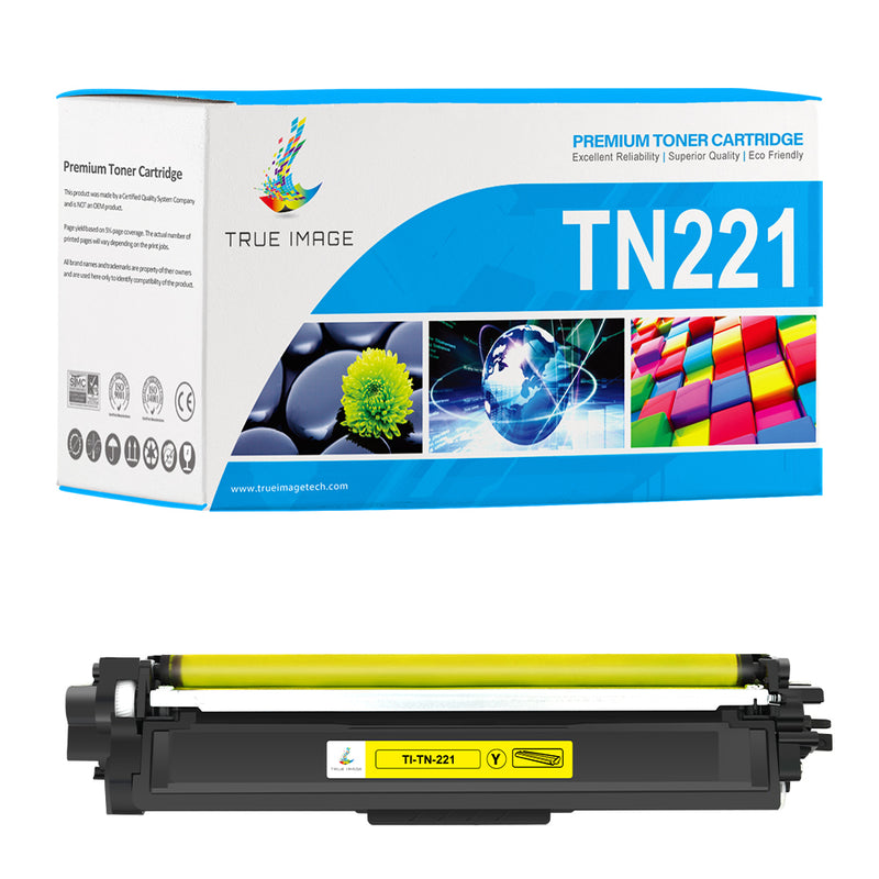 Brother Compatible TN221Y Yellow Toner Cartridge