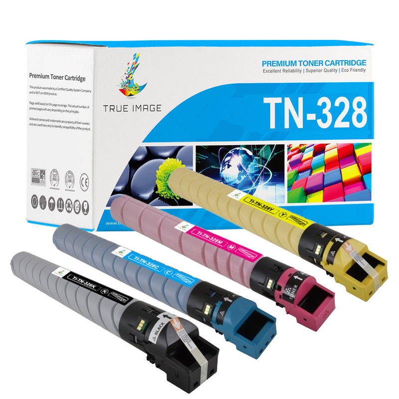 Konica-Minolta TN-328 Toner Cartridge Set of 4