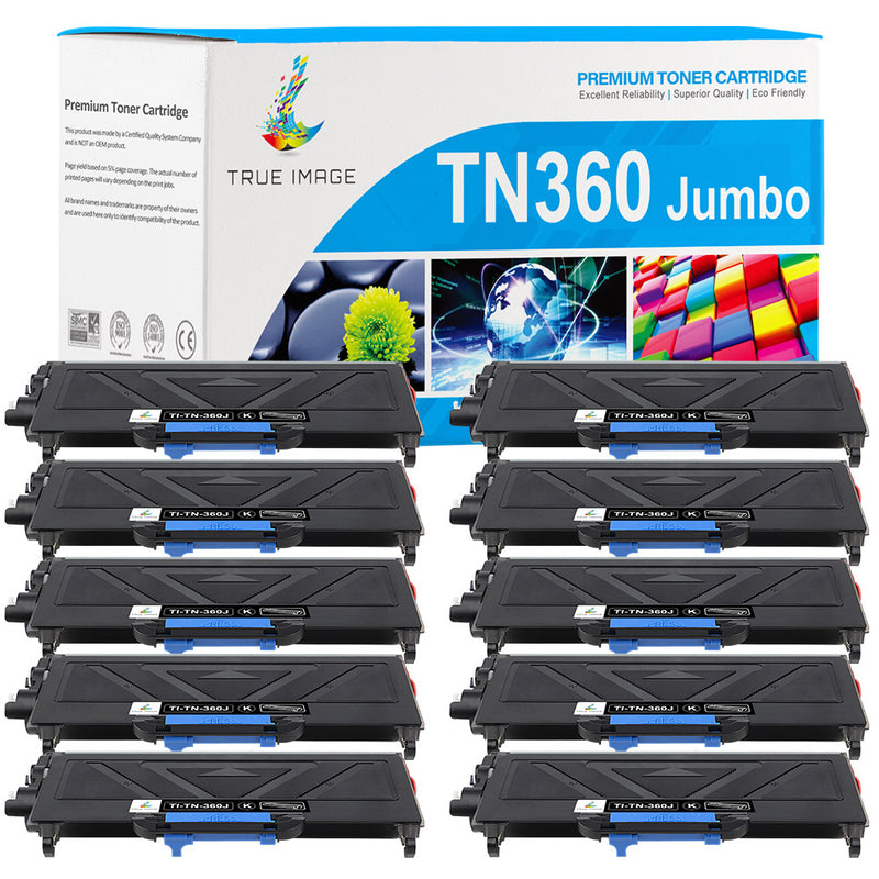 Brother TN360 jumbo black toner 10 pack