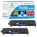 Brother TN360 jumbo black toner 2pk
