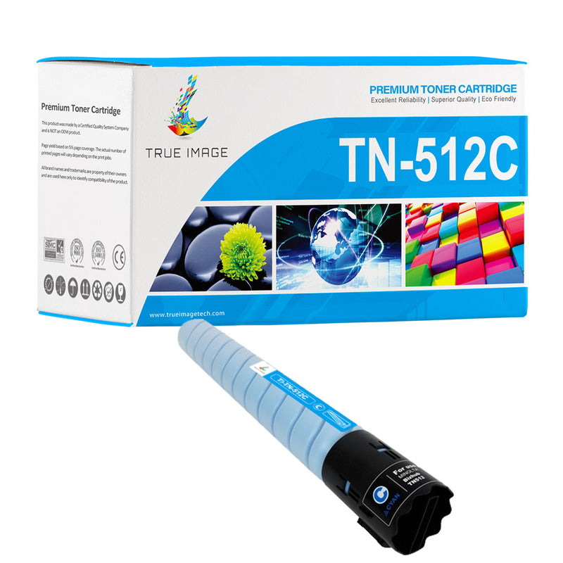 Konica-Minolta A33K432/TN512C Cyan Laser Toner Cartridge