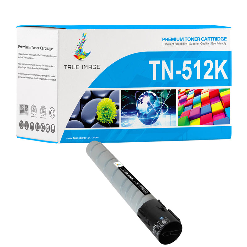 Konica-Minolta A33K132/TN512K Black Laser Toner Cartridge